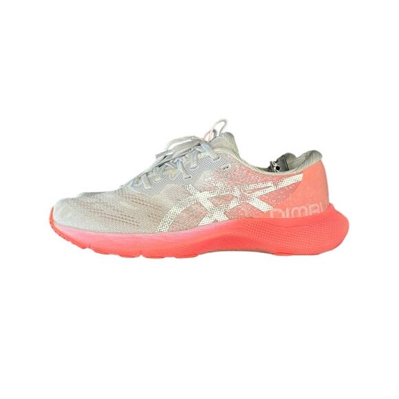 Asics Shoes - Womens Asics Gel Nimbus Lite 2 Cushioned Running Shoes Size 9.5 Gray Pink B9